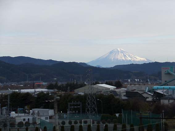 JR在来線から見ることのできた富士山