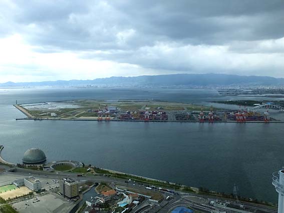 さきしまCOMSO TOWER展望台から見た夢洲全景