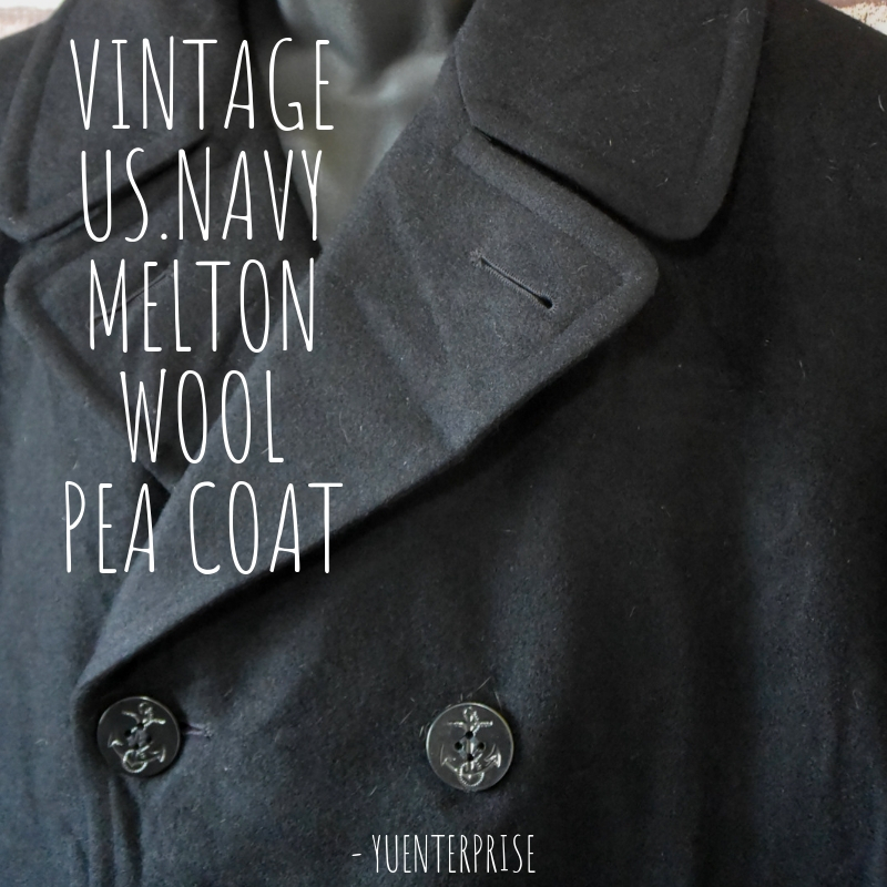 Melton wool pea coat